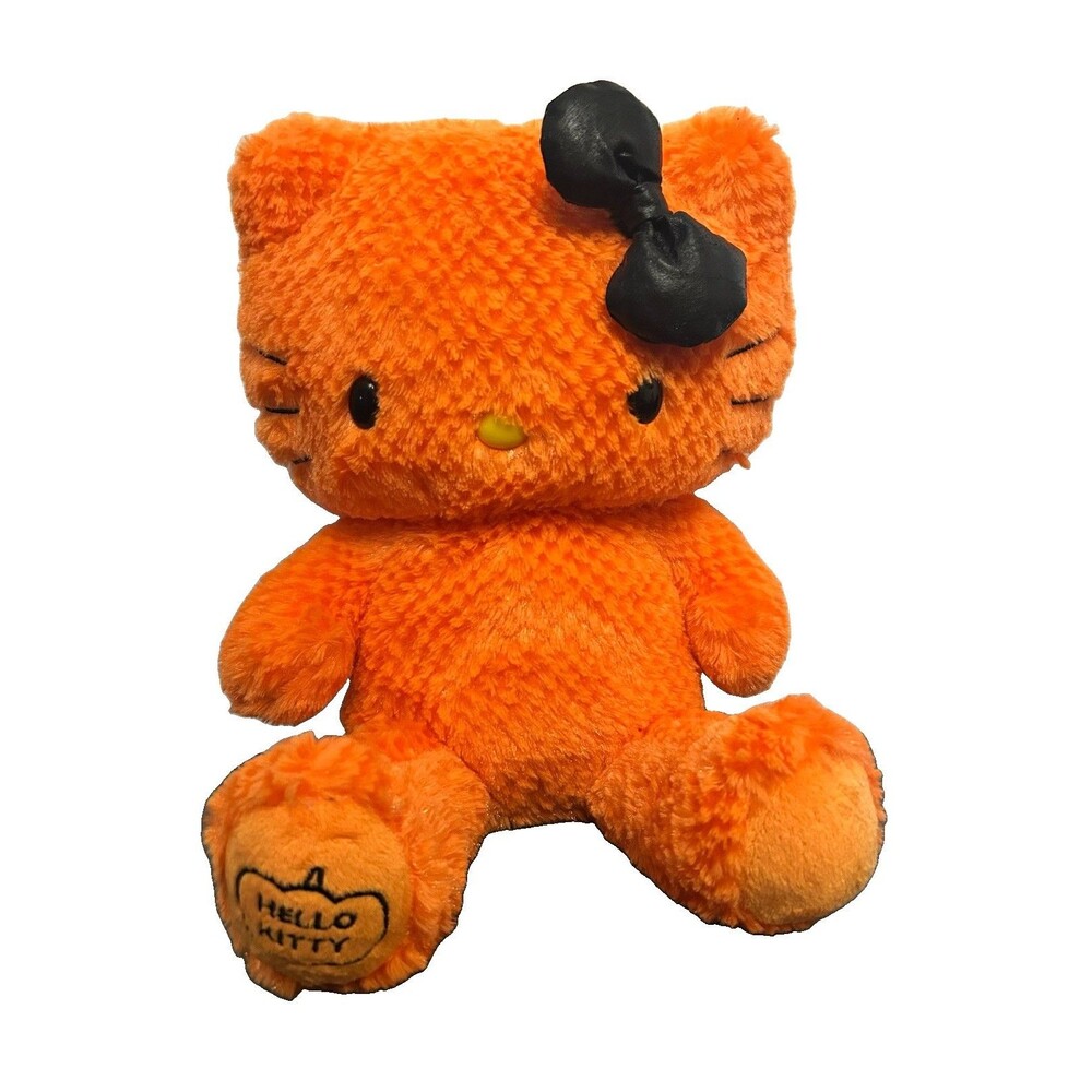 Sanrio Hello Kitty Halloween Orange Build a Bear 2011 Retired Edition with Bow